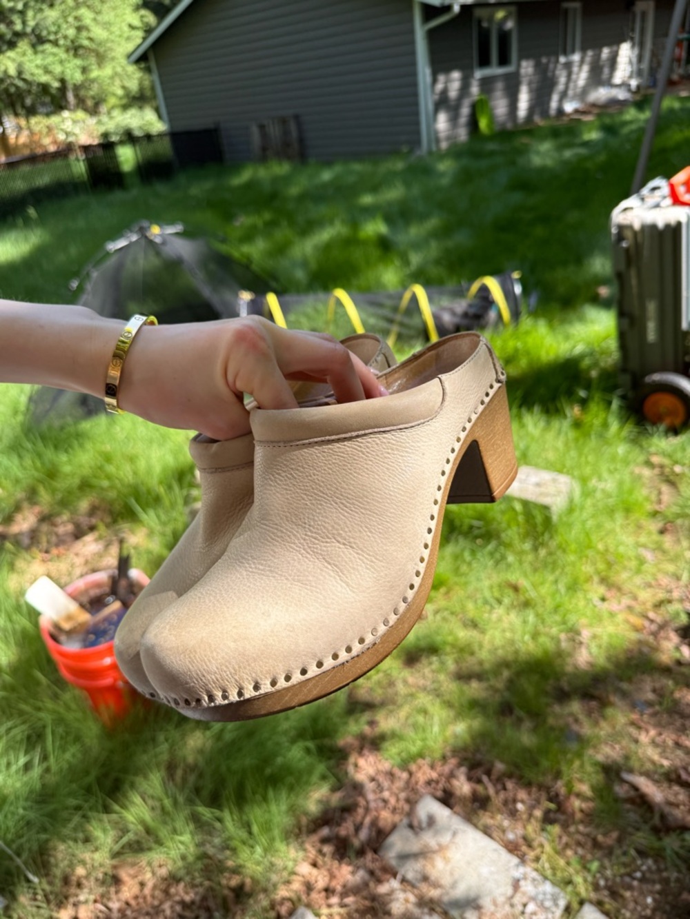 Dansko Sammy Platform Clog- Sand